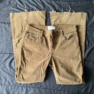 Free People Corduroy Brown Flares Size 27